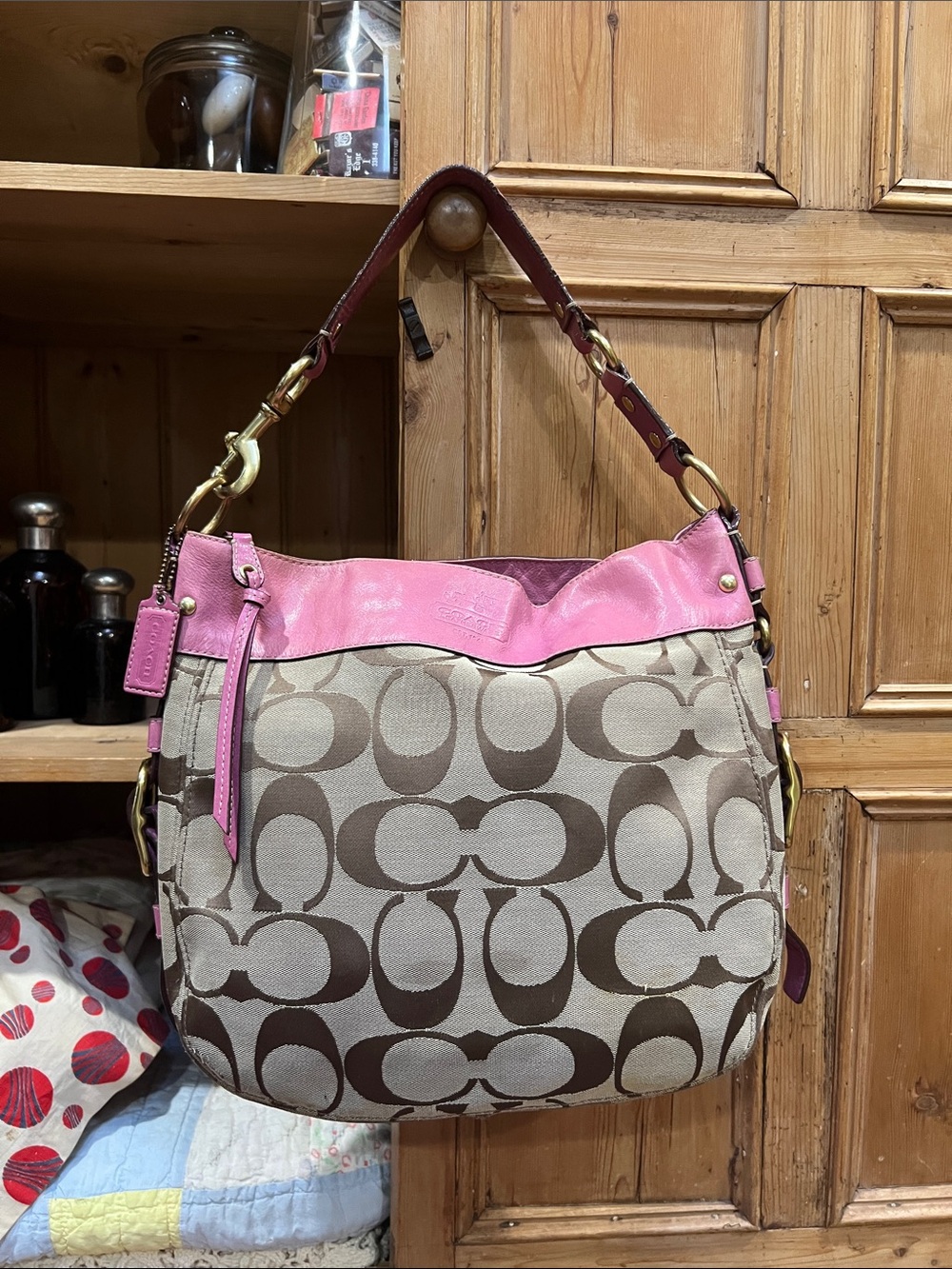 Coach 12674 Signature Zoe XL Hobo Bag